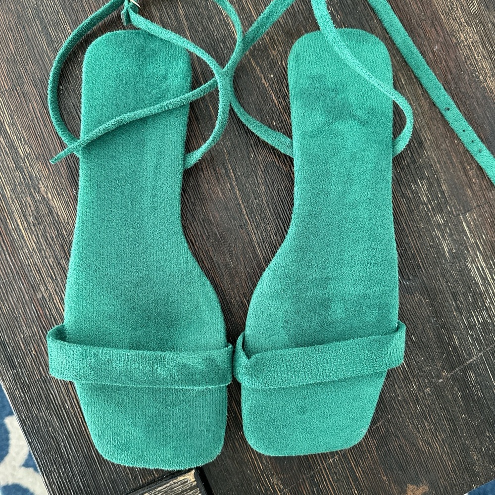 Green Strappy Sandals